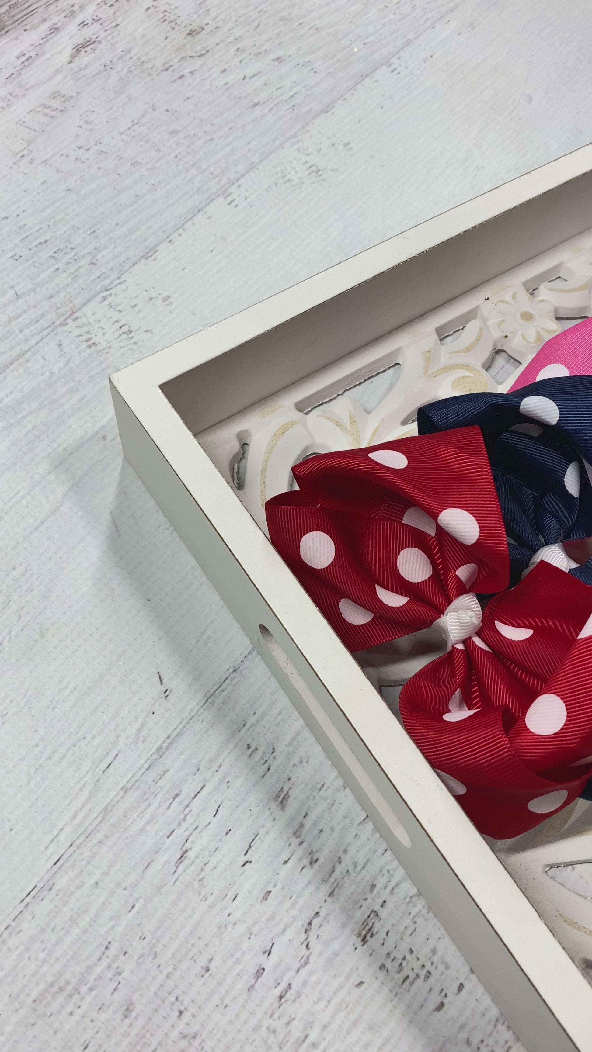 Polka Dot Hair Bow (All Colors Video)
