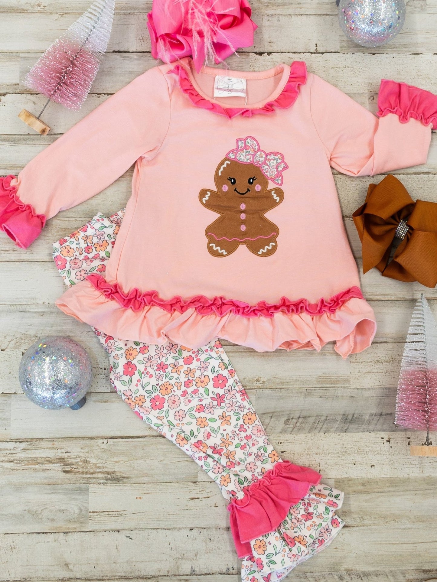 Princess Pink Gingerbread Leggings Set