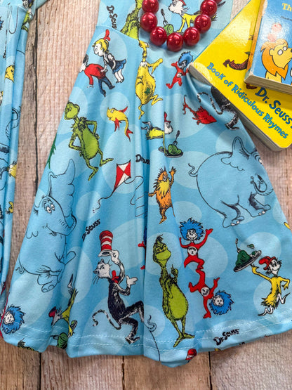 close up of seuss pants