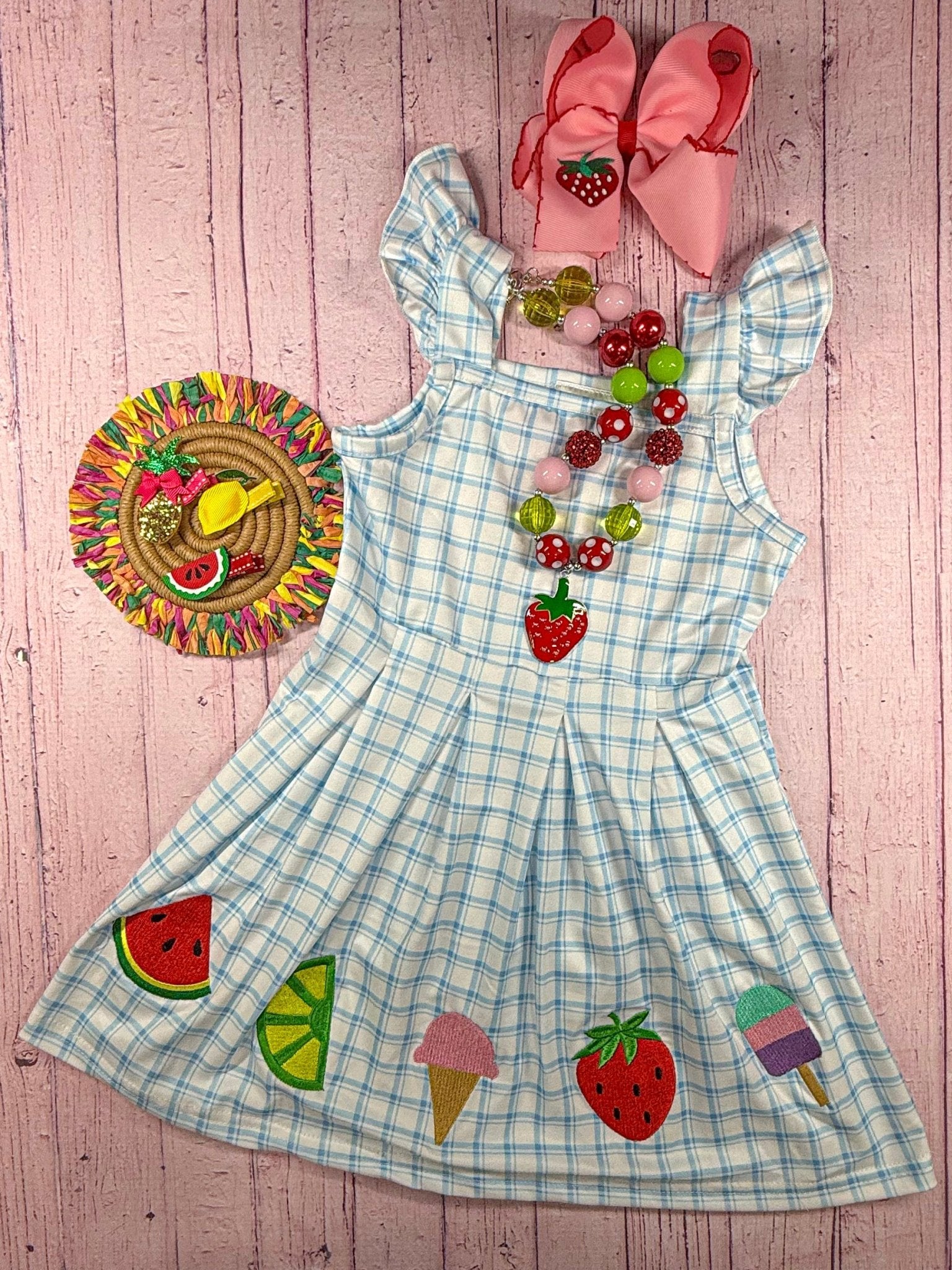 Summer Treats Gingham Dress