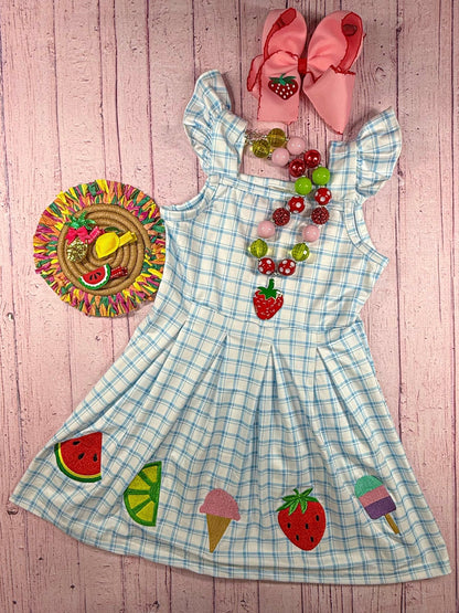 Summer Treats Gingham Dress