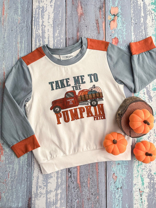 Take Me to the Pumpkin Patch Boy's Long Sleeve