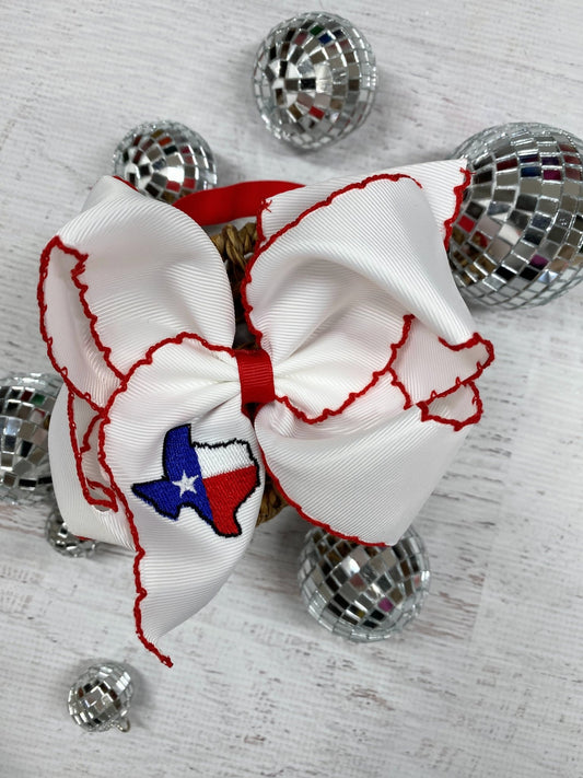 Texas Flag Moonstitch Bow Headband - Alternative view
