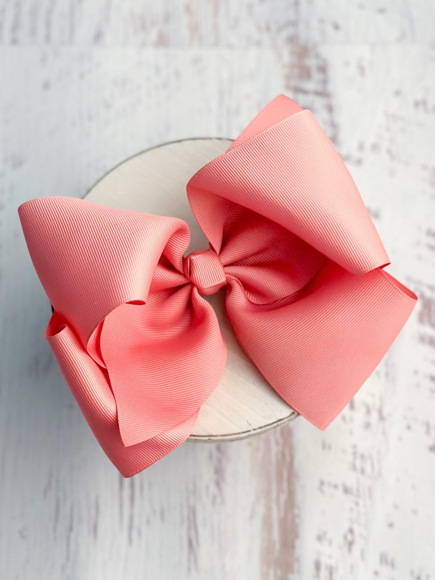 dusty rose texas size hair bow
