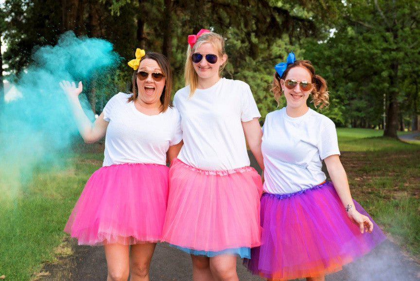 Solid color adult sized tutu for fun runs - perfect for run runs and events!