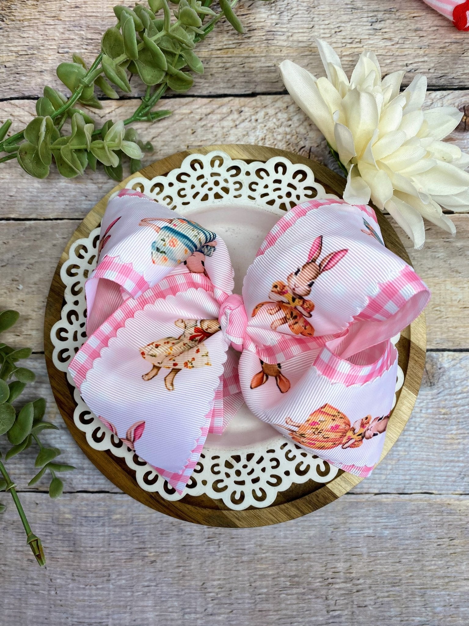 Vintage Easter Bunny Hair Bow