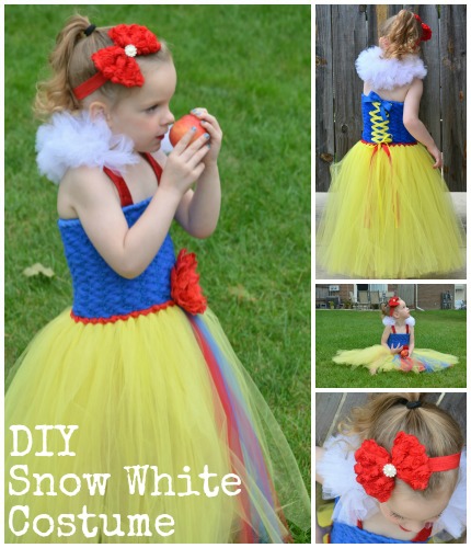 diy snow white tutu dress