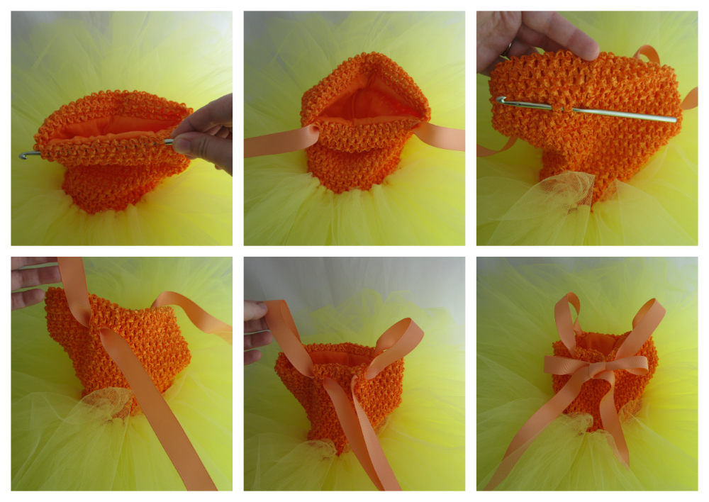 DIY Candy Corn Troll Tutu Dress Tutorial by The Hair Bow Company