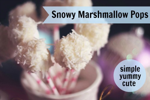 homemade marshmallow pops