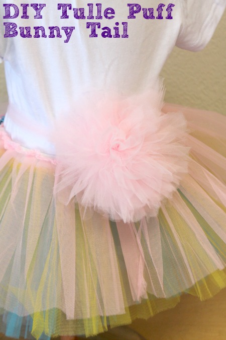 diy tulle puff bunny tail